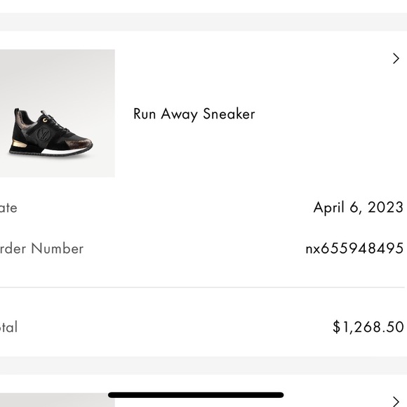 Louis Vuitton Run Away Sneaker size 39/8.5 Black Brown Gold LV Women’s shoe-Sold - Picture 16 of 16